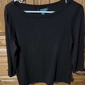 Dark Brown Boat Neck Sweater MP